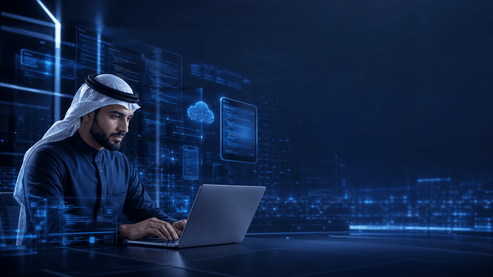 فريق PalCode في بيئة تقنية حديثة